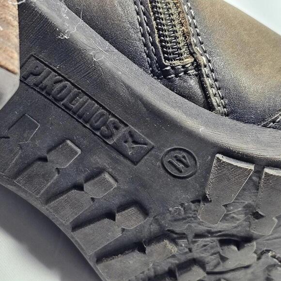 Pikolinos Leather Ankle Boots Dark Brown Side Zip Women's Size US 10.5 EU 41 - Picture 8 of 8